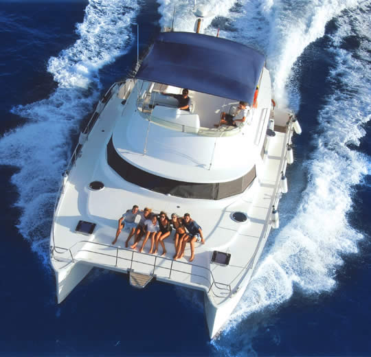 Tobogán acuático del barco